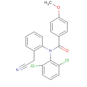 61492-99-7  Benzamide,N-[2-(cyanomethyl)phenyl]-N-(2,6-dichlorophenyl)-4-methoxy-