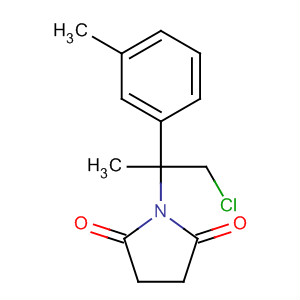 61503-47-7  2,5-Pyrrolidinedione, 1-[2-chloro-1-methyl-1-(3-methylphenyl)ethyl]-