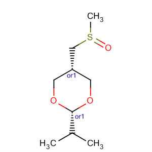 61523-00-0  1,3-Dioxane, 2-(1-methylethyl)-5-[(methylsulfinyl)methyl]-, cis-
