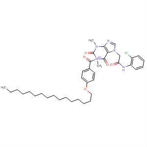 61526-58-7  7H-Purine-7-acetamide,N-(2-chlorophenyl)-a-[4-(hexadecyloxy)benzoyl]-1,2,3,6-tetrahydro-1,3-dimethyl-2,6-dioxo-