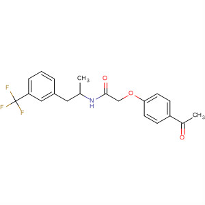61531-40-6  Acetamide,2-(4-acetylphenoxy)-N-[1-methyl-2-[3-(trifluoromethyl)phenyl]ethyl]-