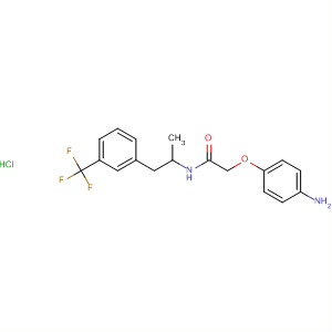 61531-41-7  Acetamide,2-(4-aminophenoxy)-N-[1-methyl-2-[3-(trifluoromethyl)phenyl]ethyl]-,monohydrochloride