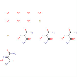 61538-56-5  Propanediamide, 2-(hydroxyimino)-, barium salt (2:1), hydrate (2:7)