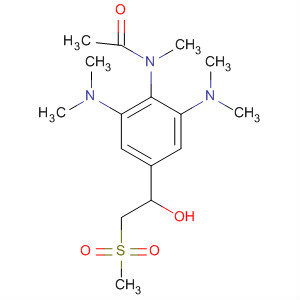 61545-01-5  Acetamide,N-[2,6-bis(dimethylamino)-4-[1-hydroxy-2-(methylsulfonyl)ethyl]phenyl]-N-methyl-
