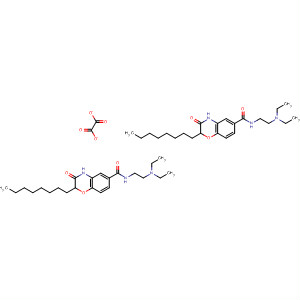 61545-51-5  2H-1,4-Benzoxazine-6-carboxamide,N-[2-(diethylamino)ethyl]-3,4-dihydro-2-octyl-3-oxo-, ethanedioate (2:1)