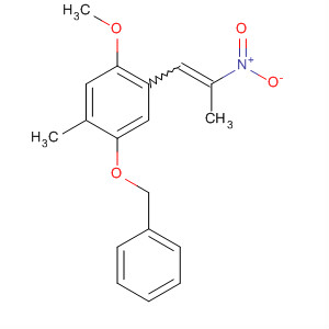 61552-33-8  Benzene, 1-methoxy-5-methyl-2-(2-nitro-1-propenyl)-4-(phenylmethoxy)-