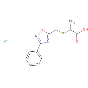 61560-14-3  Propanoic acid, 2-[[(3-phenyl-1,2,4-oxadiazol-5-yl)methyl]thio]-,potassium salt
