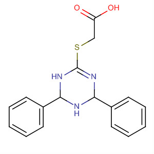 61582-15-8  Acetic acid, [(1,4,5,6-tetrahydro-4,6-diphenyl-1,3,5-triazin-2-yl)thio]-