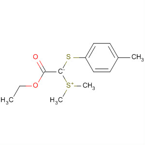 61587-08-4  Sulfonium, dimethyl-, 2-ethoxy-1-[(4-methylphenyl)thio]-2-oxoethylide