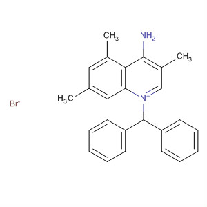 61589-82-0  Quinolinium, 4-amino-1-(diphenylmethyl)-3,5,7-trimethyl-, bromide