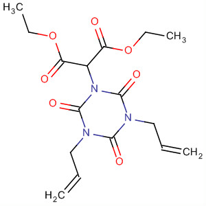 61596-37-0  Propanedioic acid,[tetrahydro-2,4,6-trioxo-3,5-bis(2-propenyl)-1,3,5-triazin-1(2H)-yl]-,diethyl ester
