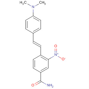 61599-60-8  Benzamide, 4-[2-[4-(dimethylamino)phenyl]ethenyl]-3-nitro-, (E)-