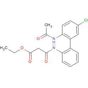 61618-49-3  Propanoic acid,3-[[2-(acetylamino)-5-chlorophenyl]phenylamino]-3-oxo-, ethyl ester