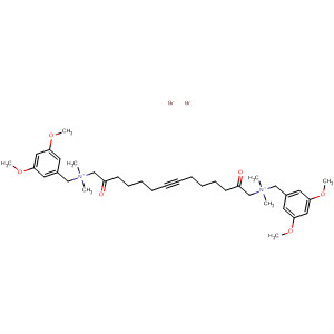 61621-75-8  7-Tetradecyne-1,14-diaminium,N,N'-bis[(3,5-dimethoxyphenyl)methyl]-N,N,N',N'-tetramethyl-2,13-dioxo-, dibromide