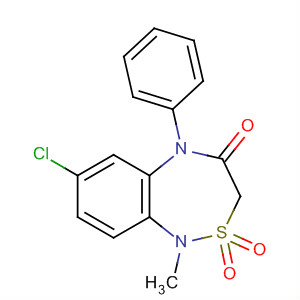 61154-87-8  2,1,5-Benzothiadiazepin-4(3H)-one,7-chloro-1,5-dihydro-1-methyl-5-phenyl-, 2,2-dioxide