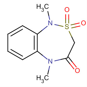 61154-94-7  2,1,5-Benzothiadiazepin-4(3H)-one, 1,5-dihydro-1,5-dimethyl-,2,2-dioxide