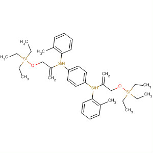 61157-22-0  Silane,1,4-phenylenebis[methylphenyl[1-[[(triethylsilyl)oxy]methyl]ethenyl]-