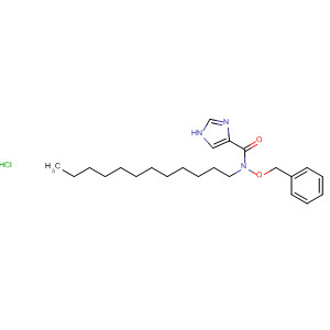 61170-55-6  1H-Imidazole-4-carboxamide, N-dodecyl-N-(phenylmethoxy)-,monohydrochloride