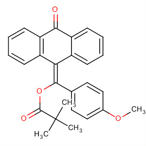 61170-62-5  Propanoic acid, 2,2-dimethyl-,(4-methoxyphenyl)(10-oxo-9(10H)-anthracenylidene)methyl ester