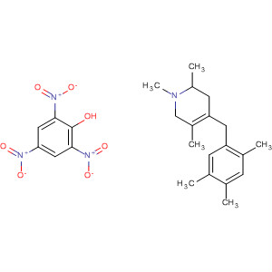 61171-30-0  Pyridine,1,2,3,6-tetrahydro-1,2,5-trimethyl-4-[(2,4,5-trimethylphenyl)methyl]-,compd. with 2,4,6-trinitrophenol (1:1)