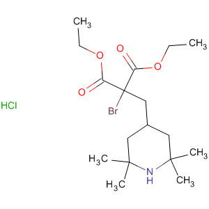 61171-42-4  Propanedioic acid, bromo[(2,2,6,6-tetramethyl-4-piperidinyl)methyl]-,diethyl ester, hydrochloride