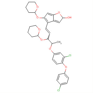 61194-78-3  2H-Cyclopenta[b]furan-2-ol,4-[4-[3-chloro-4-(4-chlorophenoxy)phenoxy]-3-[(tetrahydro-2H-pyran-2-yl)oxy]-1-pentenyl]hexahydro-5-[(tetrahydro-2H-pyran-2-yl)oxy]-