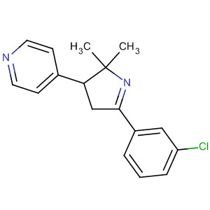 61196-88-1  Pyridine, 4-[5-(3-chlorophenyl)-3,4-dihydro-2,2-dimethyl-2H-pyrrol-3-yl]-