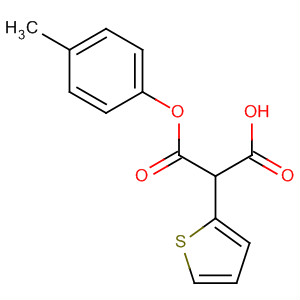 61197-15-7  Propanedioic acid, 2-thienyl-, mono(4-methylphenyl) ester