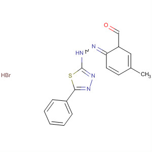 61199-54-0  Benzaldehyde, 4-methyl-, (5-phenyl-1,3,4-thiadiazol-2-yl)hydrazone,monohydrobromide