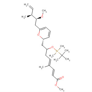 612035-71-9  2,4-Octadienoic acid,7-[[(1,1-dimethylethyl)dimethylsilyl]oxy]-4-methyl-8-[(2S,6S)-tetrahydro-6-[(2S,3S)-2-methoxy-3-methyl-4-pentenyl]-2H-pyran-2-yl]-, methyl ester,(2E,4E,7S)-