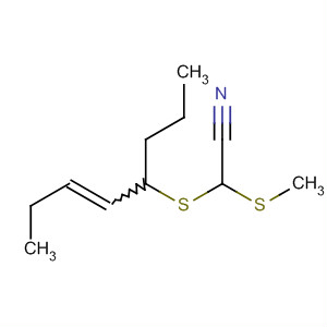 61223-58-3  Acetonitrile, (methylthio)[(1-propyl-2-pentenyl)thio]-