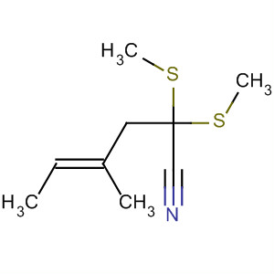61223-67-4  4-Hexenenitrile, 4-methyl-2,2-bis(methylthio)-, (E)-