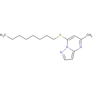 61226-64-0  Pyrazolo[1,5-a]pyrimidine, 5-methyl-7-(octylthio)-
