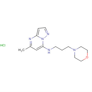 61226-76-4  Pyrazolo[1,5-a]pyrimidin-7-amine,5-methyl-N-[3-(4-morpholinyl)propyl]-, monohydrochloride
