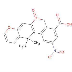 61237-40-9  5H,11H-[2]Benzopyrano[4,3-g][1]benzopyran-9-carboxylic acid,5,5-dimethyl-7-nitro-11-oxo-