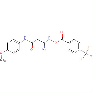61239-45-0  Propanamide,3-imino-N-(4-methoxyphenyl)-3-[[[4-(trifluoromethyl)benzoyl]oxy]amino]-