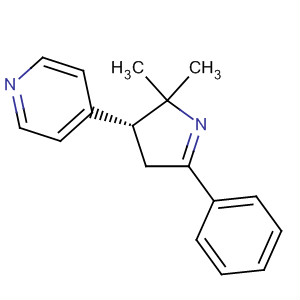 61247-24-3  Pyridine, 4-(3,4-dihydro-2,2-dimethyl-5-phenyl-2H-pyrrol-3-yl)-, (R)-