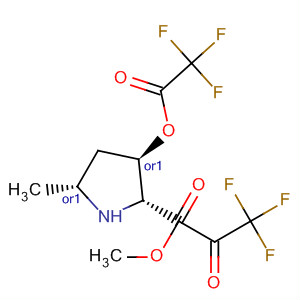 61247-99-2  D-Proline, 5-methyl-1-(trifluoroacetyl)-3-[(trifluoroacetyl)oxy]-, methylester, (3R,5R)-rel-