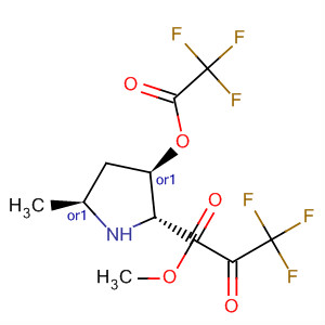 61248-00-8  D-Proline, 5-methyl-1-(trifluoroacetyl)-3-[(trifluoroacetyl)oxy]-, methylester, (3R,5S)-rel-