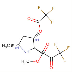 61248-01-9  D-Proline, 5-methyl-1-(trifluoroacetyl)-3-[(trifluoroacetyl)oxy]-, methylester, (3S,5R)-rel-