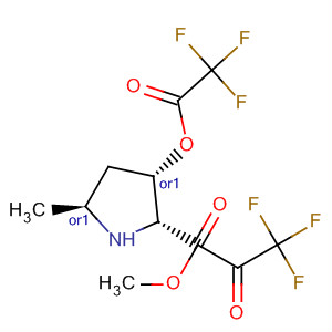 61248-02-0  D-Proline, 5-methyl-1-(trifluoroacetyl)-3-[(trifluoroacetyl)oxy]-, methylester, (3S,5S)-rel-