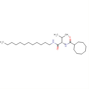 61274-10-0  Cyclooctanecarboxamide,N-[1-[(dodecylamino)carbonyl]-2-methylpropyl]-, (S)-