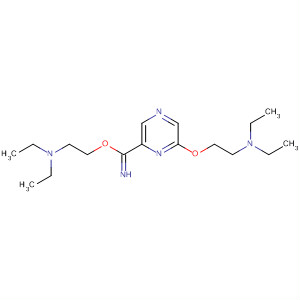 61274-92-8  Pyrazinecarboximidic acid, 6-[2-(diethylamino)ethoxy]-,2-(diethylamino)ethyl ester