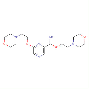 61274-95-1  Pyrazinecarboximidic acid, 6-[2-(4-morpholinyl)ethoxy]-,2-(4-morpholinyl)ethyl ester