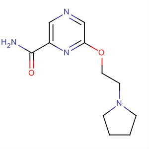 61280-07-7  Pyrazinecarboxamide, 6-[2-(1-pyrrolidinyl)ethoxy]-