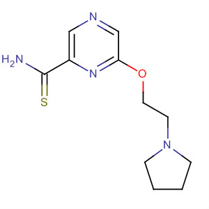 61280-12-4  Pyrazinecarbothioamide, 6-[2-(1-pyrrolidinyl)ethoxy]-