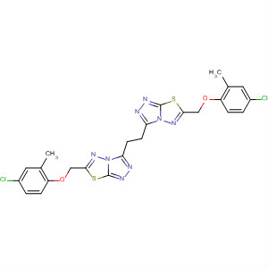 612815-86-8  1,2,4-Triazolo[3,4-b][1,3,4]thiadiazole,3,3'-(1,2-ethanediyl)bis[6-[(4-chloro-2-methylphenoxy)methyl]-