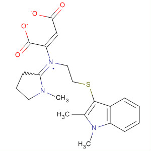 61289-24-5  Ethanamine,2-[(1,2-dimethyl-1H-indol-3-yl)thio]-N-(1-methyl-2-pyrrolidinylidene)-,(2E)-2-butenedioate