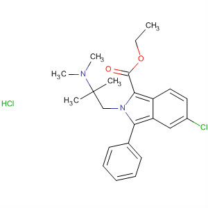 61294-47-1  2H-Isoindole-1-carboxylic acid,5-chloro-2-[2-(dimethylamino)-2-methylpropyl]-3-phenyl-, ethyl ester,monohydrochloride