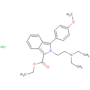 61294-70-0  2H-Isoindole-1-carboxylic acid,2-[2-(diethylamino)ethyl]-3-(4-methoxyphenyl)-, ethyl ester,monohydrochloride
